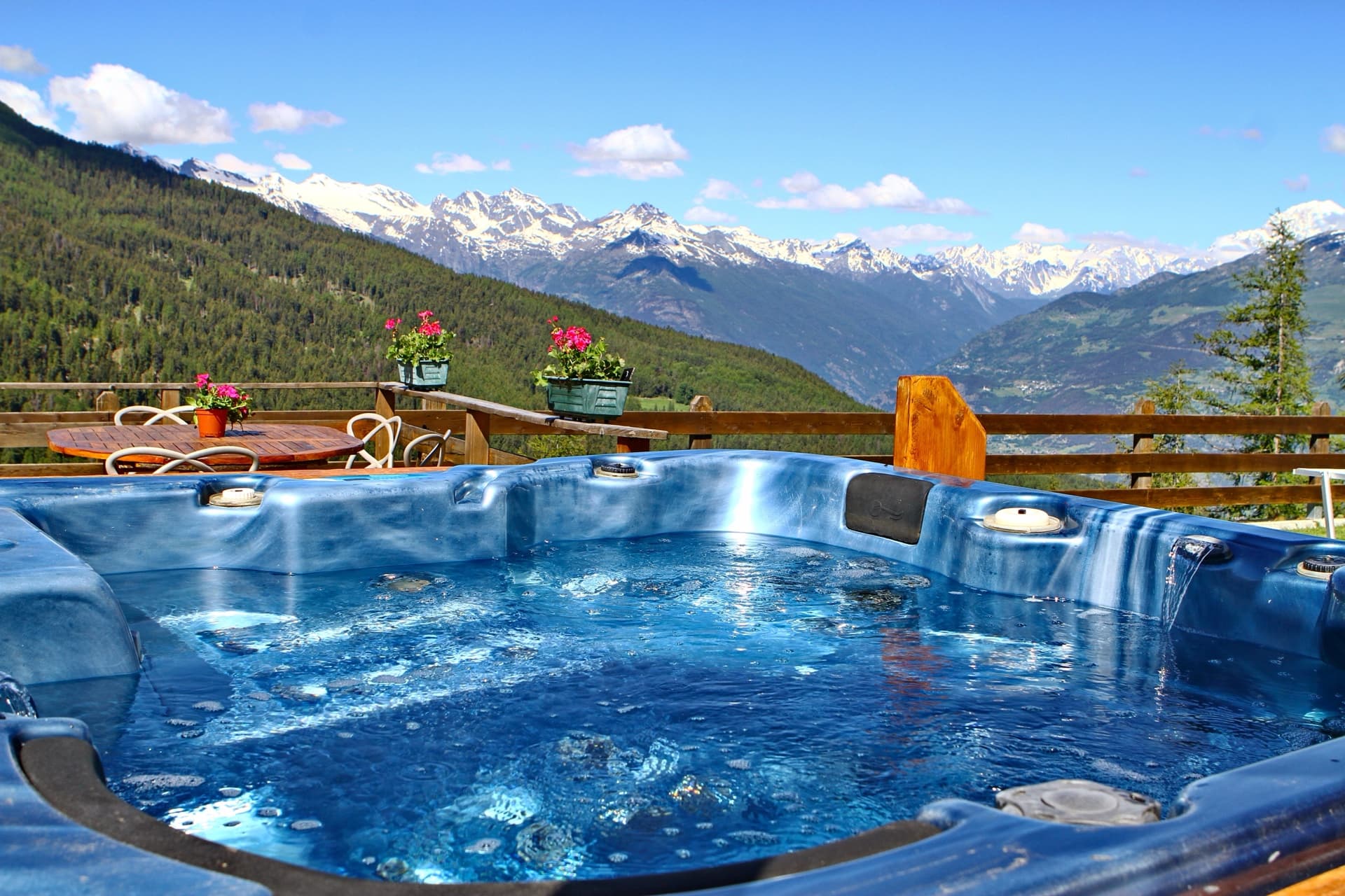 Jacuzzi esterna panoramica